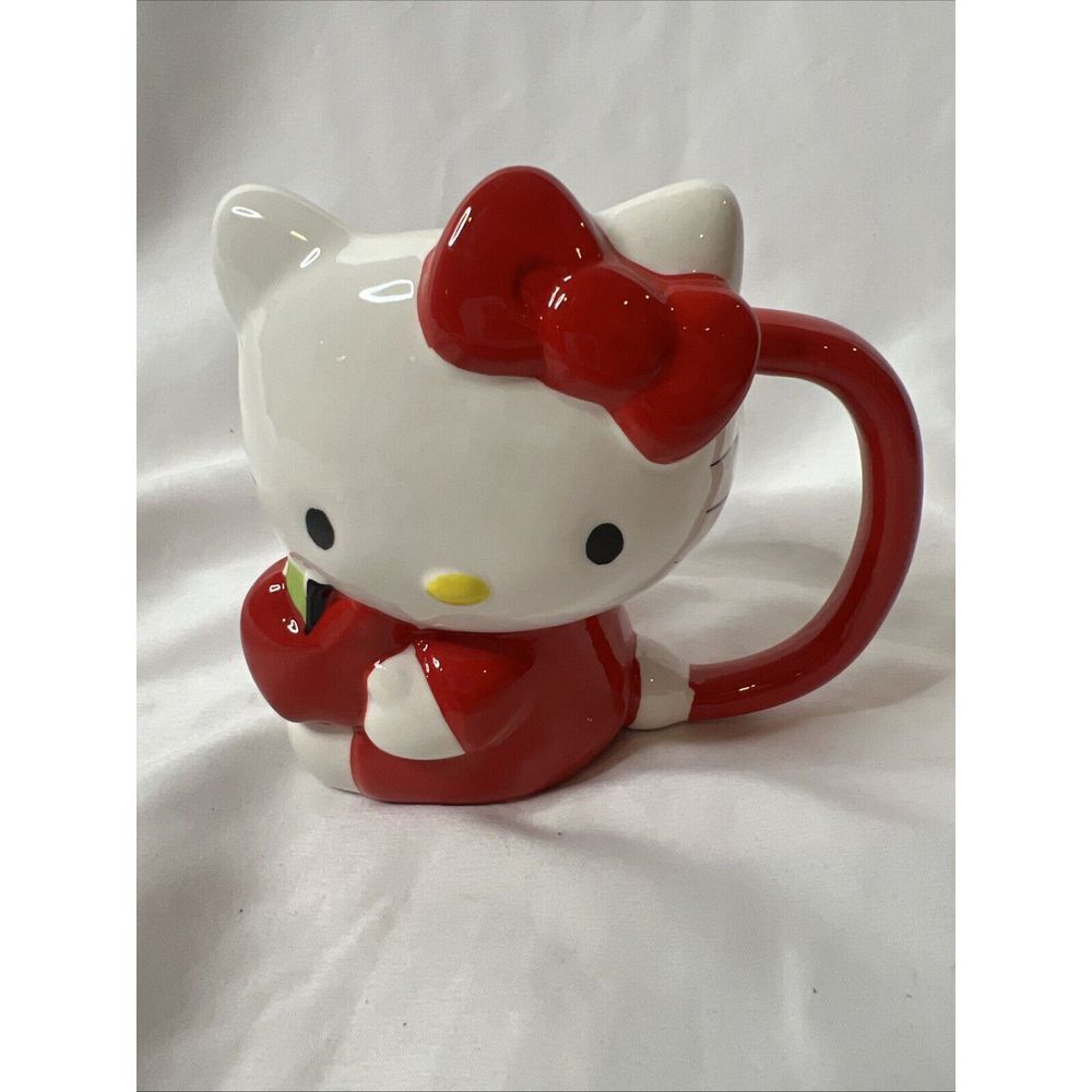 Sanrio Hello Kitty Apple Coffee Mug 12 Oz Red Ceramic 2024